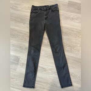 DIESEL Skinzee-High Super Slim Skinny High Waist Grey Denim Jeans. Size 28